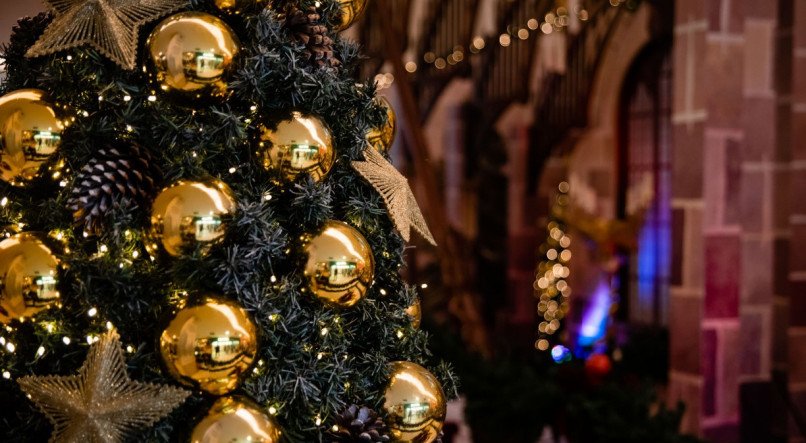 Detalhes e tradicional decoração natalina não ficaram de lado