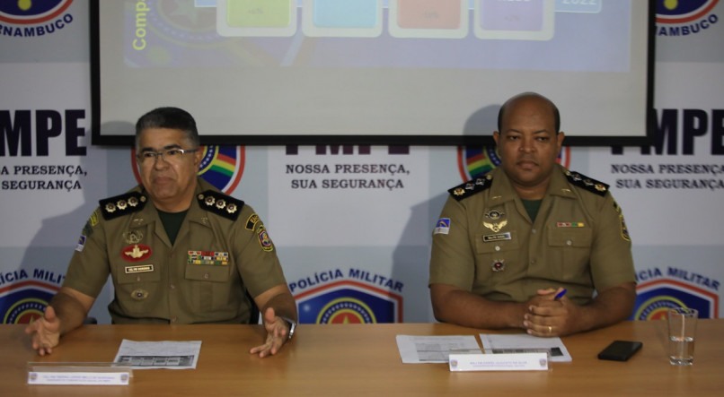 Esquema de policiamento do Enem 2022, em Pernambuco, foi apresentado pela PMPE nesta sexta-feira (11)