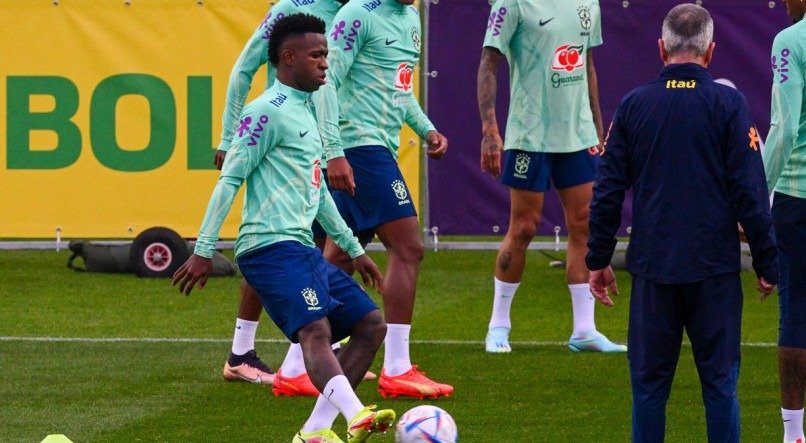 Treino da seleção brasileira em Turim