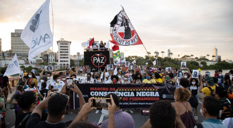 Marcha da Consciência Negra no Recife.