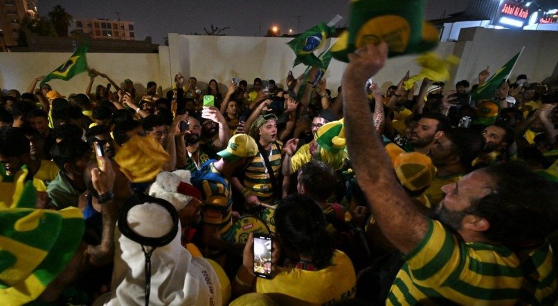 Torcida do Brasil faz a festa no Catar