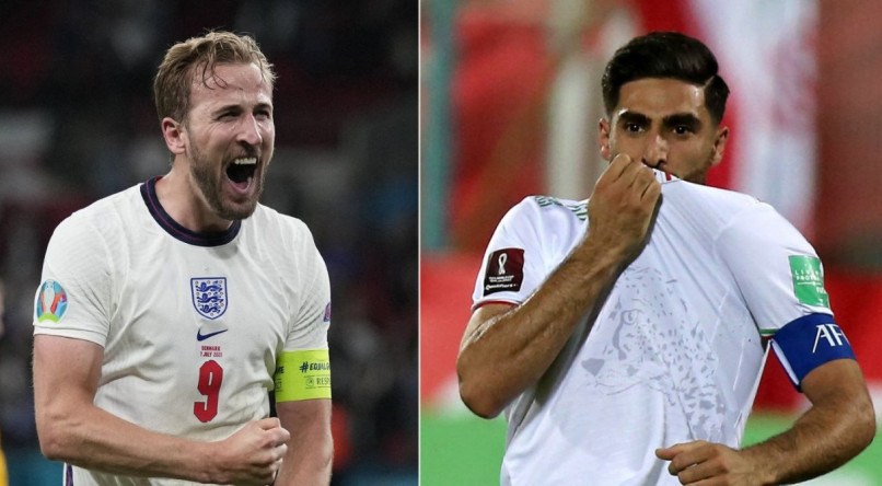 Inglaterra x Irã é um dos confrontos da Copa do Mundo 2022