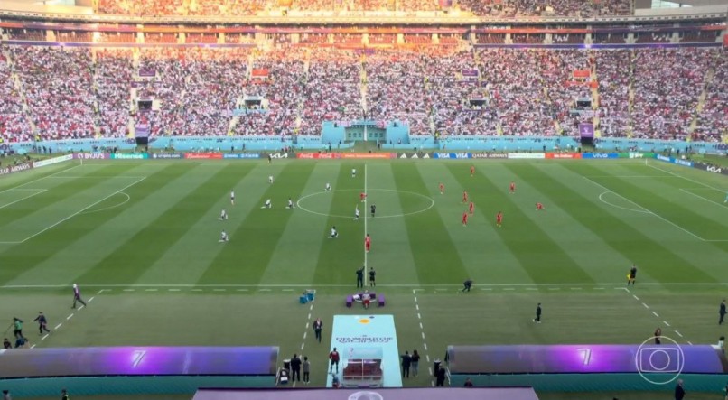 A Inglaterra protestou durante jogo contra o Irã na Copa do Mundo 2022