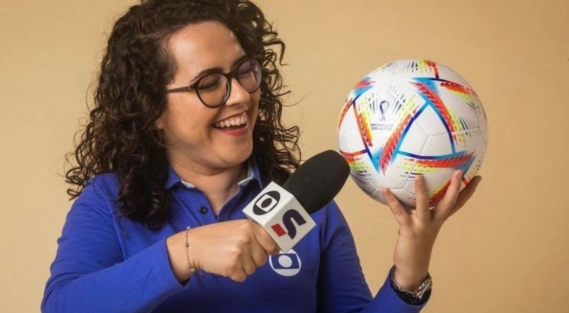Natália Lara é a primeira mulher a narrar um jogo de Copa do Mundo do SporTV.