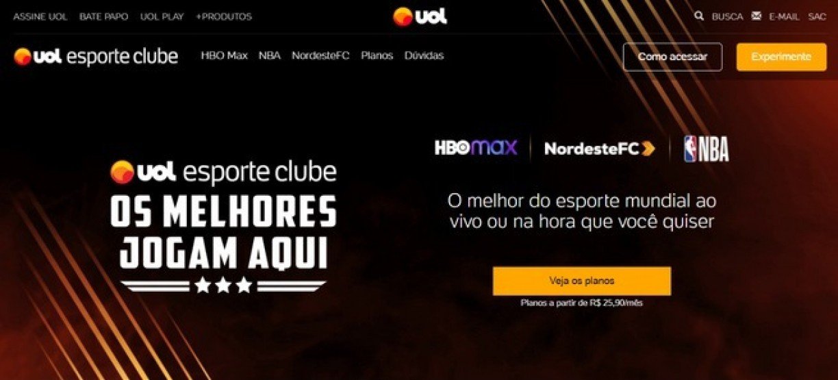 Reprodução / UOL Esportes Clube