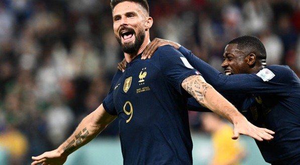 Giroud &eacute; um dos artilheiros da Fran&ccedil;a para a final da Copa do Mundo, contra a Argentina.