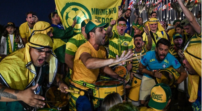 Movimento Verde-Amarelo já está no Catar para torcer pela seleção brasileira.
