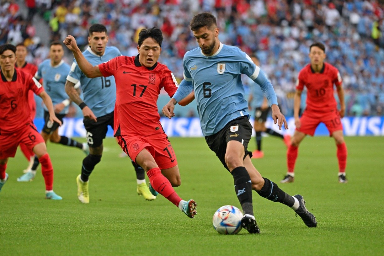 Uruguai X Coreia do Sul: veja as melhores fotos do jogo de