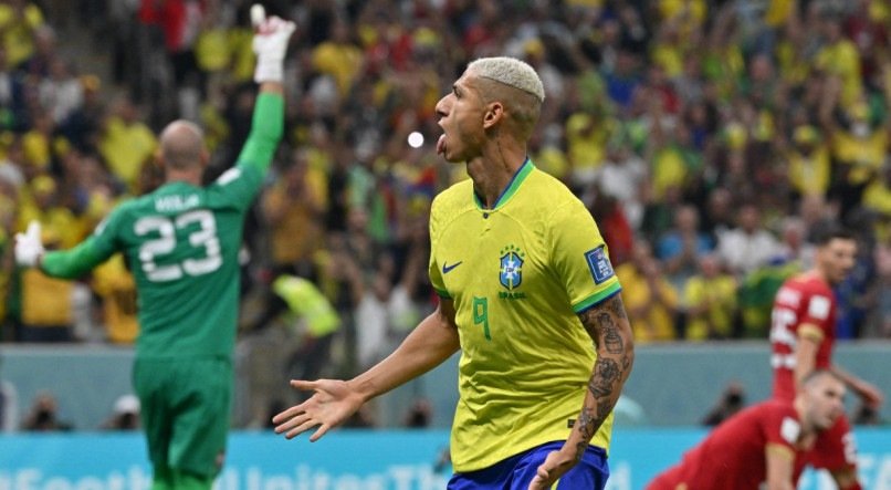 Richarlison fez um gola&ccedil;o na estreia do Brasil contra a S&eacute;rvia pela Copa do Mundo 2022