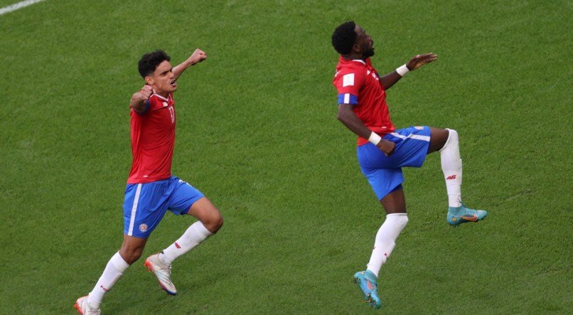 Gol da Costa Rica foi marcado por Fuller, no segundo tempo