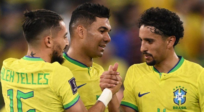 O Brasil avan&ccedil;ou para as quartas de final da Copa do Mundo