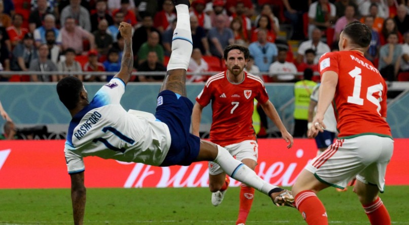 Pa&iacute;s de Gales e Inglaterra se enfrentaram em jogo do Grupo B da Copa do Mundo 2022