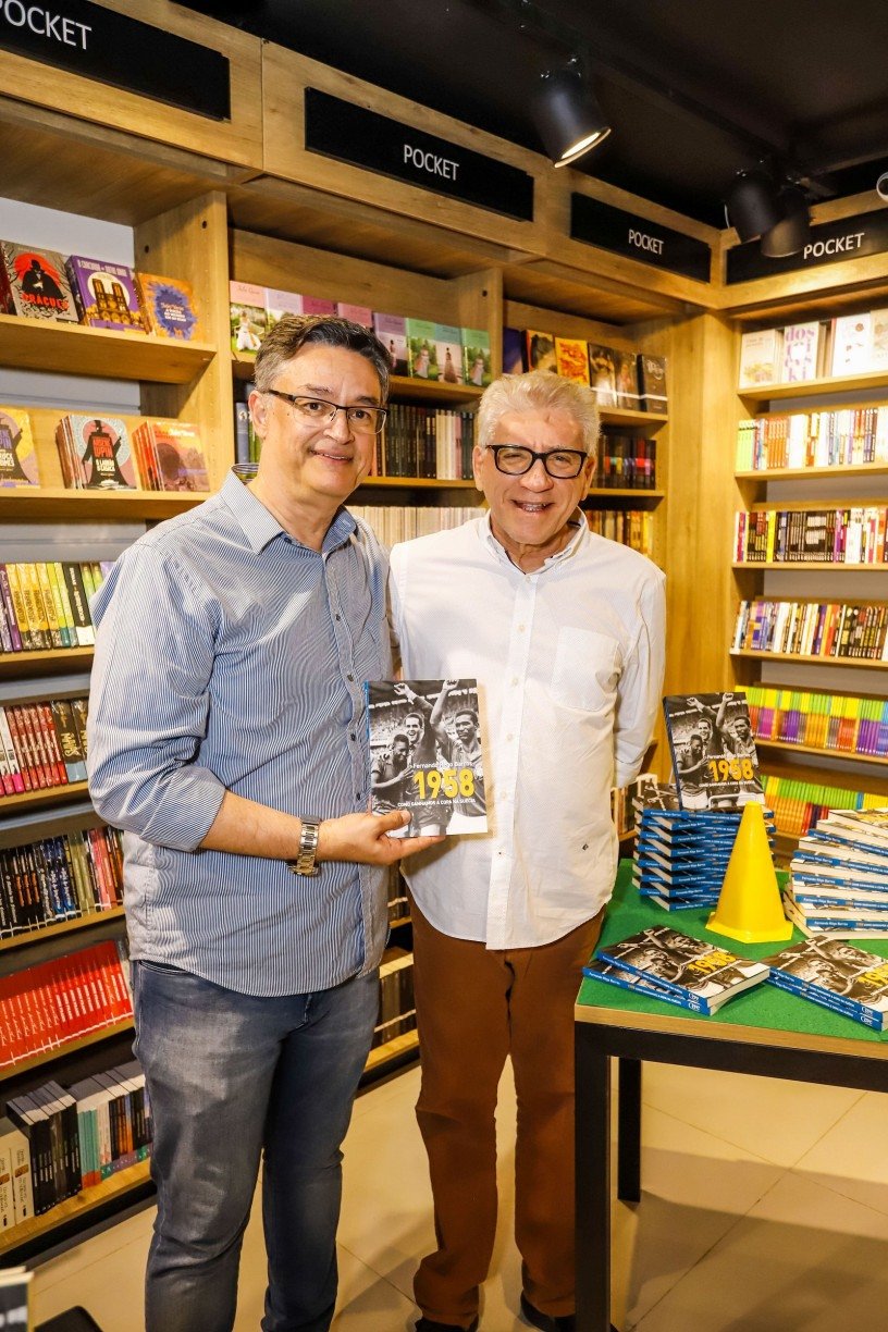 Fernando Rego Barros com o presidente da Cepe, Ricardo Leitão FAZEMOS IMAGEM/DIVULGAÇÃO