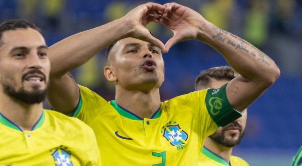 Thiago Silva, zagueiro e capit&atilde;o da Sele&ccedil;&atilde;o Brasileira na Copa do Mundo 2022