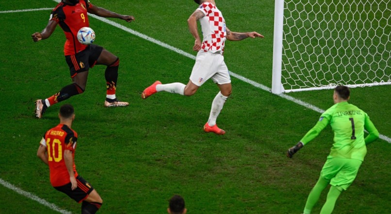 Lukaku perdeu gol sem goleiro aos 46 do segundo tempo contra a Croácia