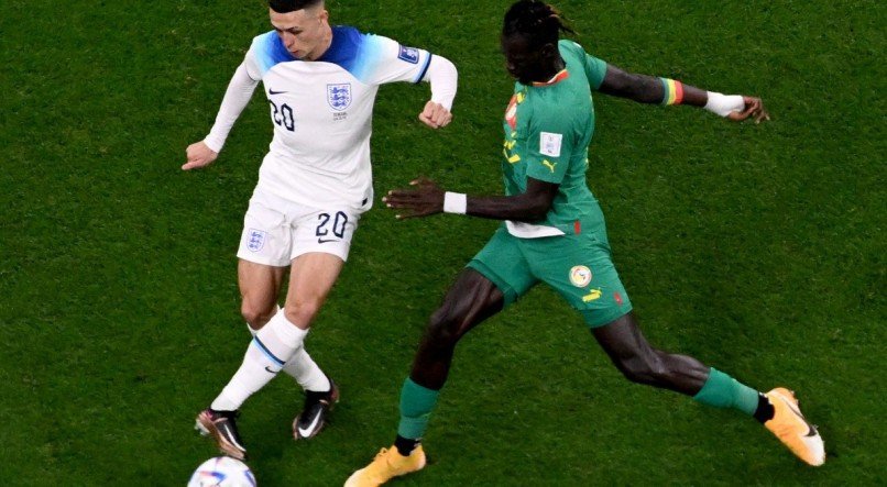 Inglaterra e Senegal fizeram um dos jogos das oitava de final da Copa do Mundo 2022