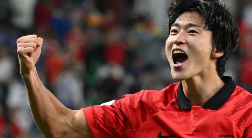 Cho Gue-sung marcou dois gol em jogo da Coreia do Sul contra Gana. 