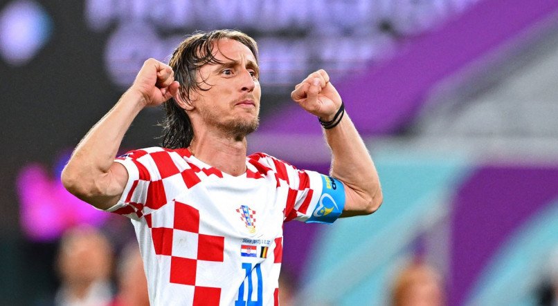 Modric &eacute; &quot;o cara&quot; da Cro&aacute;cia em campo diante de Marrocos pela Copa do Mundo 2022