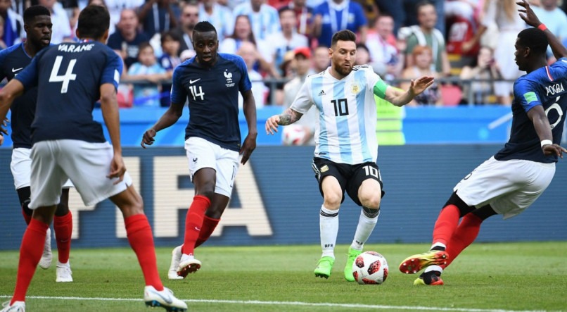 França e Argentina jogaram pelas oitavas-de-final da Copa do Mundo 2018