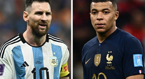 Final da Copa do Mundo 2022, com Argentina e Fran&ccedil;a, coloca Messi e Mbapp&eacute; frente a frente 