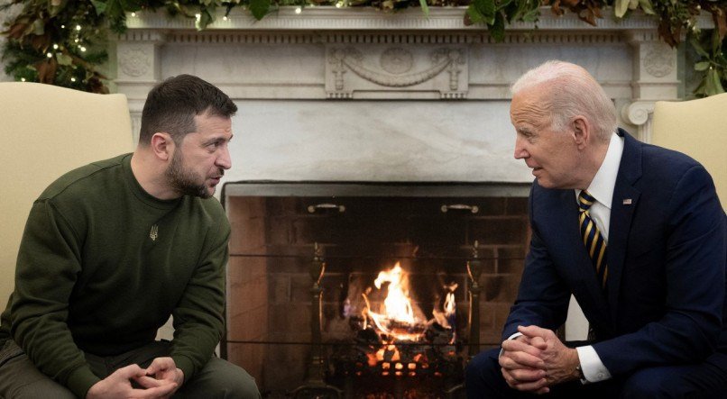 ENCONTRO ZELENSKY E BIDEN Presidente ucraniano esteve em Washington