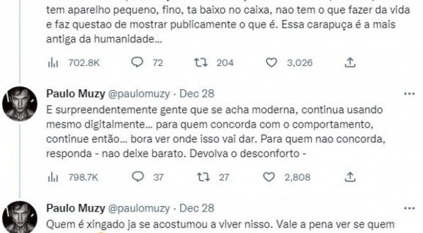 Tweets de Paulo Muzy