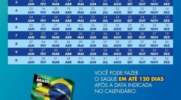 Confira calend&aacute;rio de pagamento do Bolsa Fam&iacute;lia para todo o ano de 2023