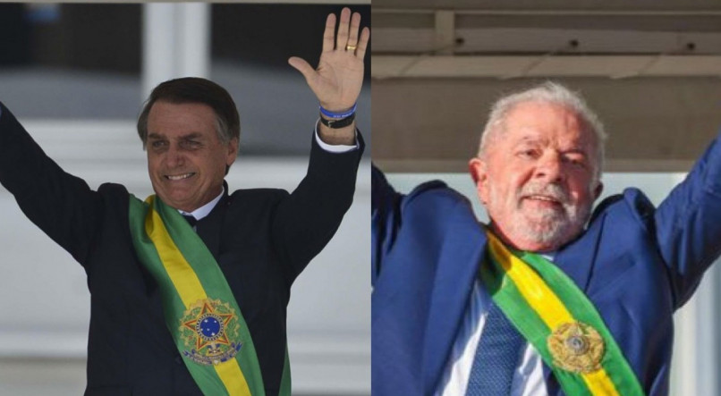 Ex-presidente Jair Bolsonaro (PL) e presidente Lula (PT).