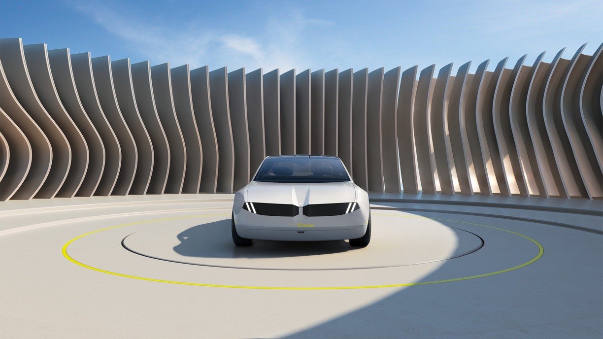 O protótipo de automóvel pode mudar de cor Divulgação/BMW Group
