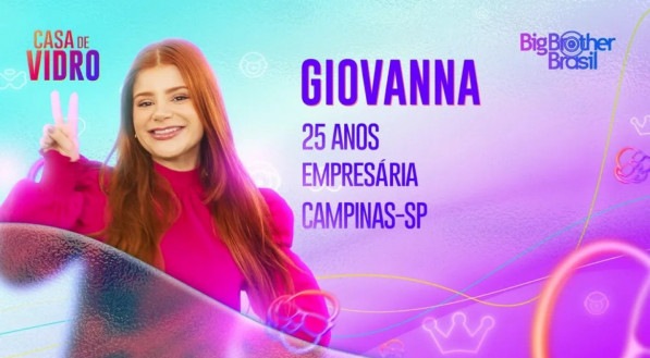 Giovanna está na Casa de Vidro do BBB 23