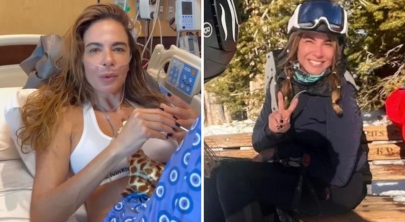 Luciana Gimenez sofreu um grave acidente esquiando em Aspen, nos Estados Unidos
