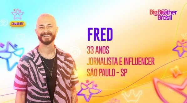 Fred está confirmado no BBB 23