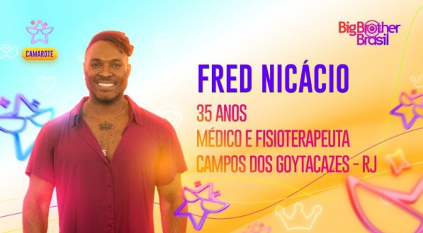 Fred Nic&aacute;cio est&aacute; no Camarote do BBB 23
