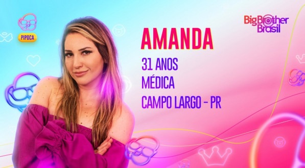 Amanda pode ser a pr&oacute;xima eliminada do Big Brother Brasil 23
