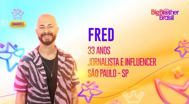 Fred está confirmado no BBB 23