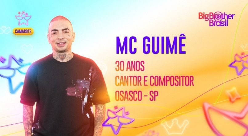MC GUIMÊ NO ELENCO CAMAROTE NO BBB 23