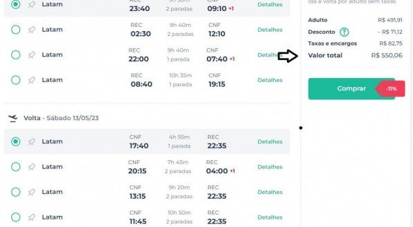 Reprodução site da MaxMilhas