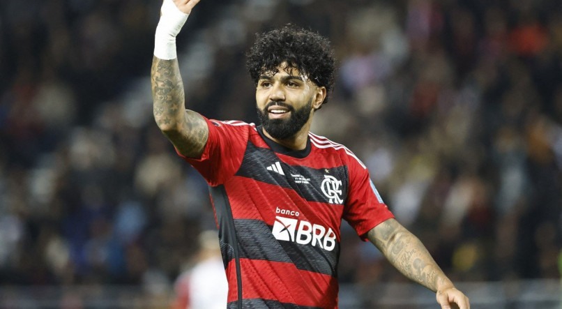 Gabigol fez o gol do Flamengo sobre o Racing pela Libertadores