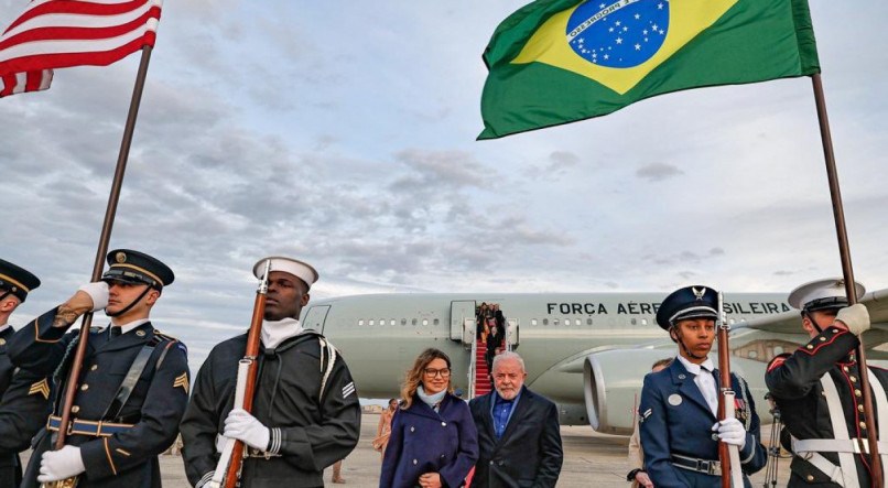 Presidente da República, Luiz Inácio Lula da Silva, chegou aos Estados Unidos para encontro com Joe Biden
