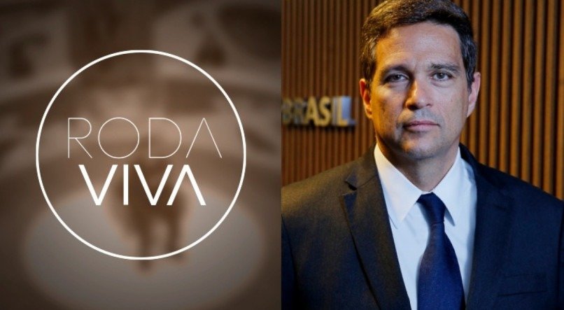 O presidente do Banco Central, Roberto Campos Neto, é entrevistado no Roda Viva, da TV Cultura