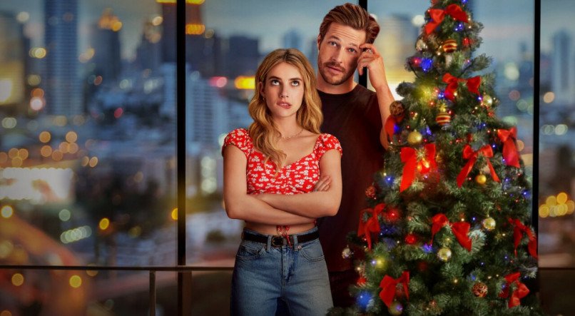 Emma Roberts e Luke Brecey em 'Amor com Data Marcada'.