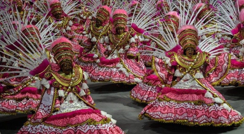 Desfile da Rosas de Ouro, no Samb&oacute;dromo de S&atilde;o Paulo