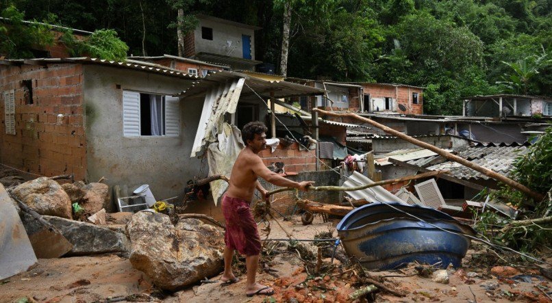 São Sebastião após chuva