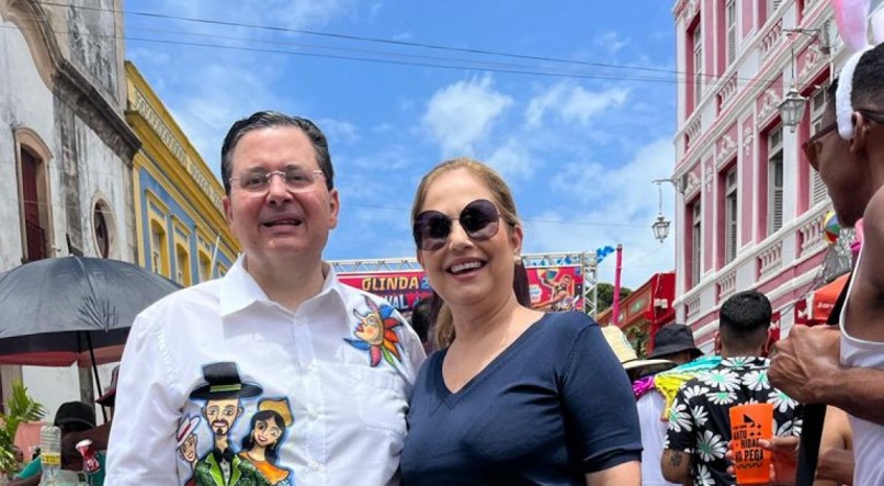 Antonio Campos e Rita Lira no Carnaval de Olinda