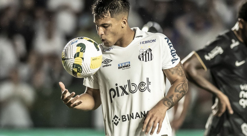Marcos Leonardo &eacute; titular no Santos diante do Cruzeiro pelo Brasileir&atilde;o