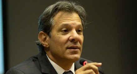 Brasília (DF) 28/02/2023 O ministro da Fazenda, Fernando Haddad, durante coletiva sobre reonaração de combustíveis