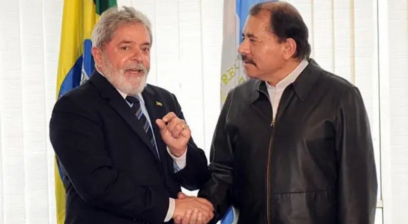 Lula e o presidente da Nicarágua, Daniel Ortega