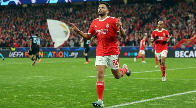 Gon&ccedil;alo Ramos fez grande &eacute;poca com a camisa do Benfica