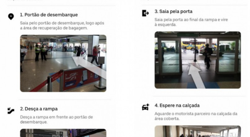 Guia do Uber para passageiros em aeroportos