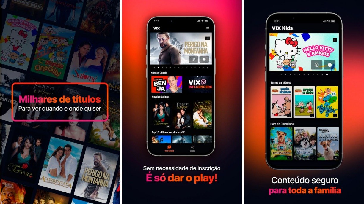 Filmes Dublados Grátis, Vix é a concorrente da Pluto TV, Será que vale a  pena?